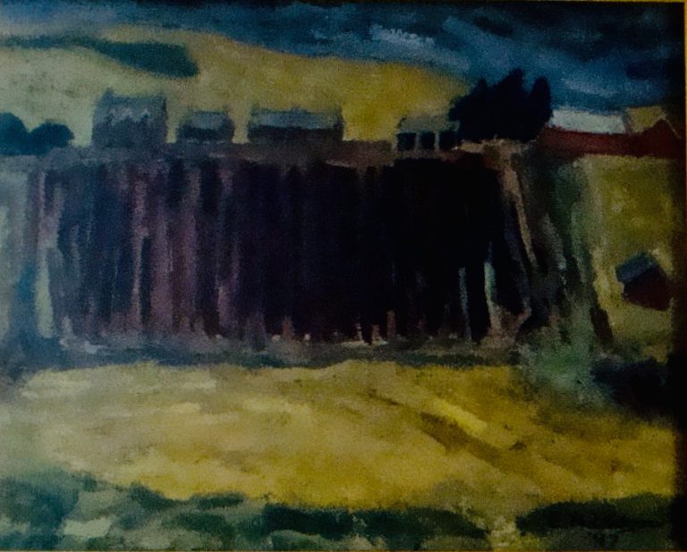 Houses on hill