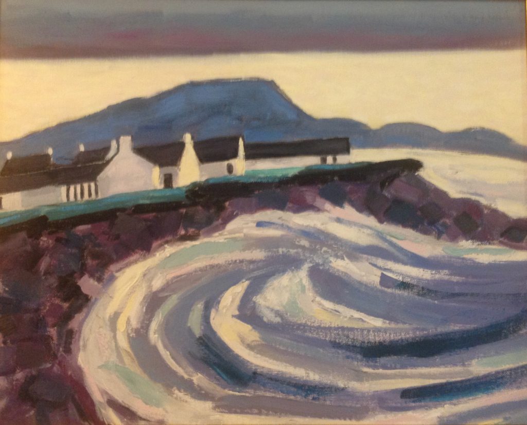 West coast bay with cottages