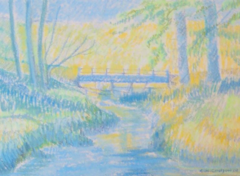 The first bridge in pastel